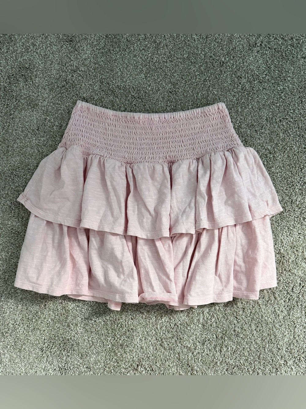 Aerie Women’s Pink Tiered Ruffle Skirt
